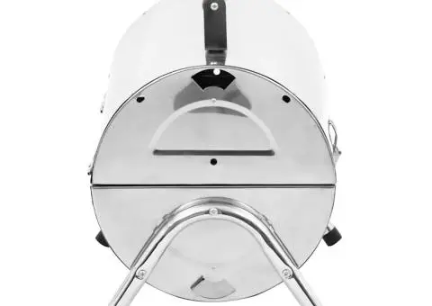 Grătar portabil cu cărbuni, oțel inoxidabil, grilaj dublu - 5/5