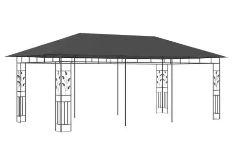 Pavilion cu plasă anti-țânțari, antracit, 6 x 3 x 2,73 m - 2/5