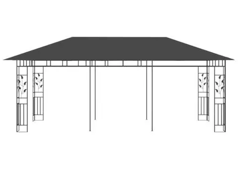 Pavilion cu plasă anti-țânțari, antracit, 6 x 3 x 2,73 m - 3/5