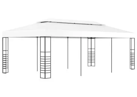 Pavilion marchiză, alb, 6 x 3 m - 1/5