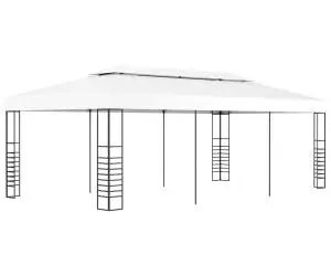 Pavilion marchiză, alb, 6 x 3 m