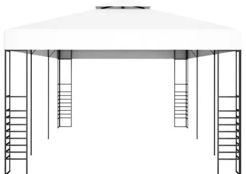 Pavilion marchiză, alb, 6 x 3 m - 3/5