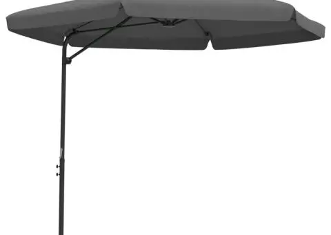 Umbrelă de soare de exterior, stâlp din oțel, antracit, 300 cm - 2/5