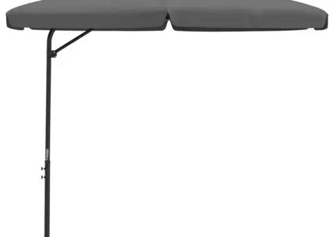 Umbrelă de soare de exterior, stâlp din oțel, antracit, 300 cm - 3/5