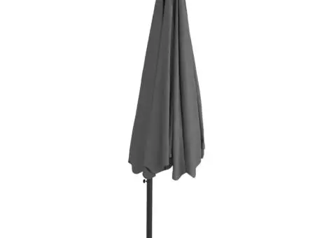 Umbrelă de soare de exterior, stâlp din oțel, antracit, 300 cm - 5/5