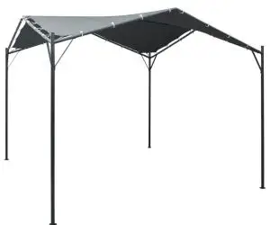 Pavilion cort foișor copertină, antracit, 3 x 3 m, oțel