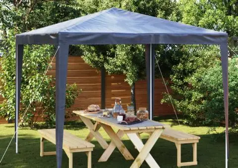 Cort de petrecere, albastru, 2,5 x 2,5 m - 1/5