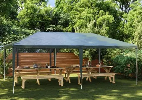 Cort de petrecere profesional, verde, 4 x 6 m, 90 g/m² - 1/5