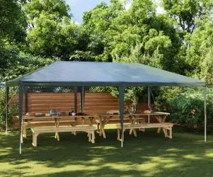 Cort de petrecere profesional, verde, 4 x 6 m, 90 g/m²