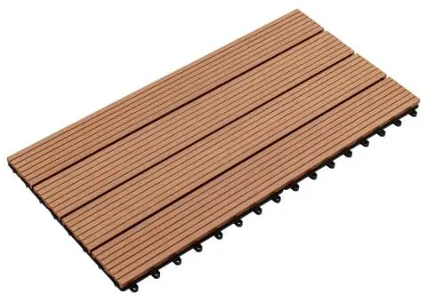 Plăci de pardoseală, 6 buc., maro, 60 x 30 cm, WPC, 1 m² - 3/5