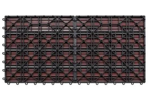 Plăci de pardoseală, 6 buc., maro, 60 x 30 cm, WPC, 1 m² - 5/5