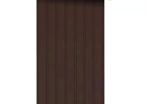 Șopron depozitare lemne, maro, 330x84x152 cm, oțel galvanizat - 4/5