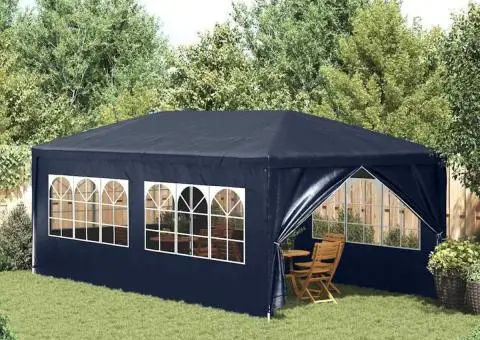 Cort de petrecere, albastru, 3 x 6 m - 1/5