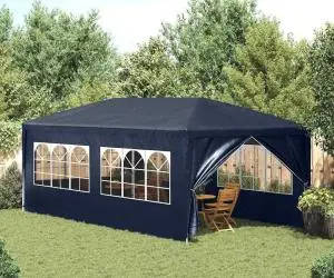 Cort de petrecere, albastru, 3 x 6 m