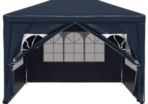 Cort de petrecere, albastru, 3 x 4 m - 4/5