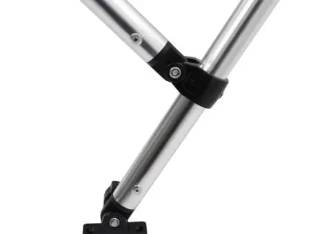 Parasolar barcă Bimini cu 4 arcuri, albastru, 243x180x137 cm - 5/5