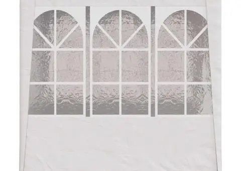 Cort de petrecere profesional cu pereți, alb, 2 x 2 m, 90 g/m² - 5/5