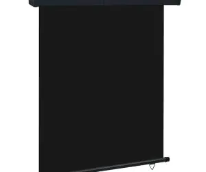 Copertină laterală de balcon, negru, 145x250 cm