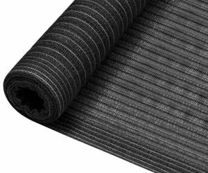 Plasă pentru intimitate, antracit, 2x25 m, HDPE, 75 g/m²