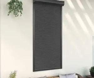 Oblon rulant, antracit, 100 x 210 cm, aluminiu