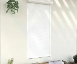 Oblon rulant, alb, 100 x 210 cm, aluminiu