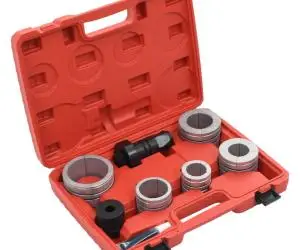 Set expandor țevi, 8 piese, oțel nealiat și aluminiu