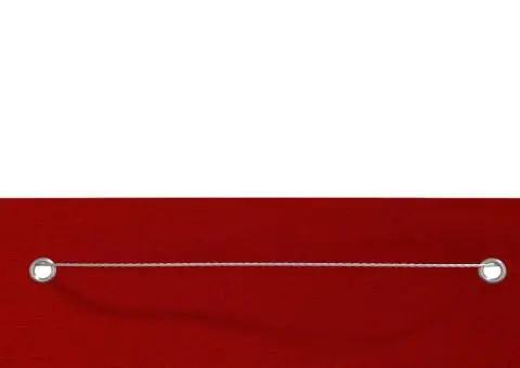 Paravan de balcon, roșu, 80 x 240 cm, țesătură oxford - 3/5