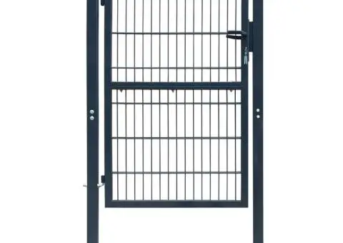 Poartă de gard, antracit, 106x248 cm, oțel - 1/5