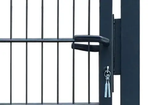 Poartă de gard, antracit, 106x248 cm, oțel - 4/5