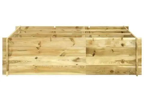 Strat înălțat, 150 x 100 x 40 cm, lemn tratat - 2/5