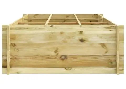 Strat înălțat, 150 x 100 x 40 cm, lemn tratat - 3/5