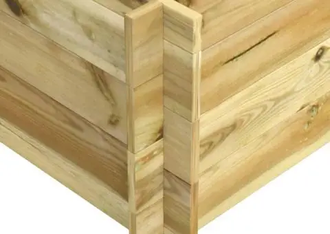 Strat înălțat, 150 x 100 x 40 cm, lemn tratat - 4/5