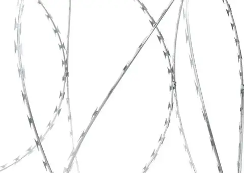 Sârmă ghimpată cu cleme Concertina NATO, oțel galvanizat, 300 m - 4/5