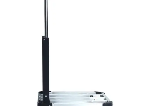 Cărucior de transport pliabil, 150 kg, argintiu, aluminiu - 5/5