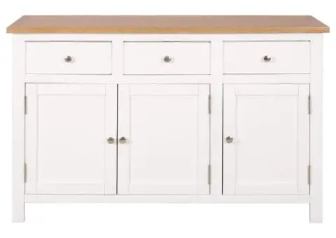 Dulap, 110x33,5x70 cm, lemn masiv de stejar - 3/5