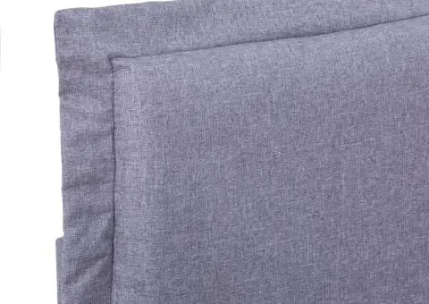 Cadru de pat, gri deschis, 140 x 200 cm, material textil - 5/5