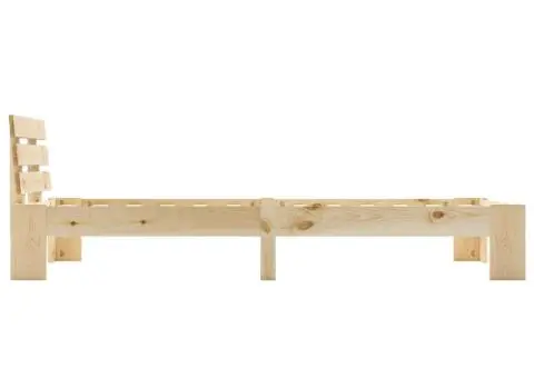 Cadru de pat, 100 x 200 cm, lemn masiv de pin - 4/5