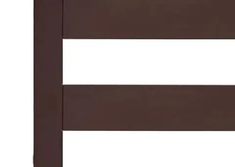 Cadru de pat, maro închis, 160 x 200 cm, lemn masiv de pin - 5/5