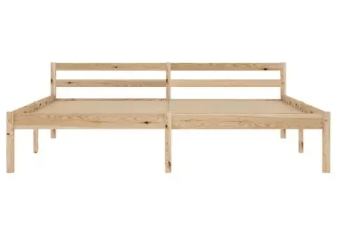 Cadru de pat, 160 x 200 cm, lemn masiv de pin - 3/5