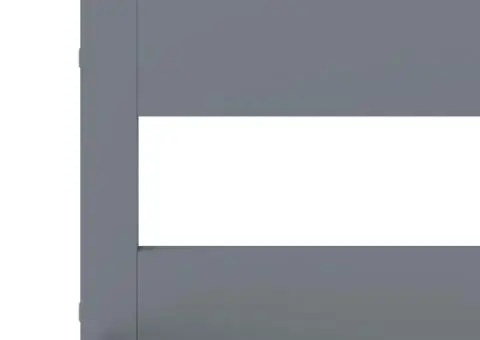 Cadru de pat, gri, 90 x 200 cm, lemn masiv de pin - 5/5