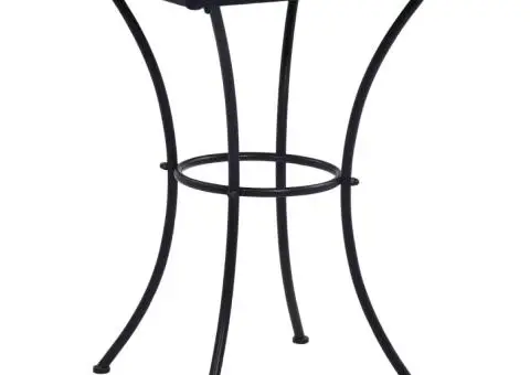 Masă de bistro mozaic, albastru și alb, 60 cm, ceramică - 1/5