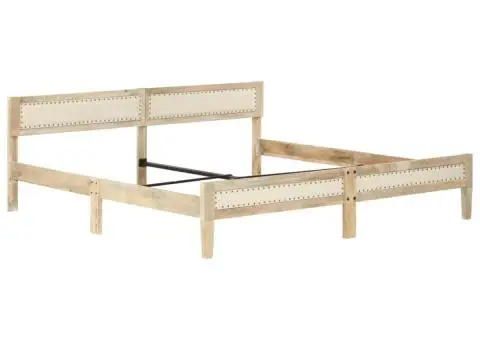 Cadru de pat, lemn masiv de mango, 200 cm - 2/5