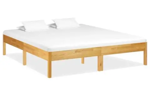 Cadru de pat, 180 x 200 cm, lemn masiv de stejar - 2/5