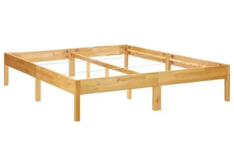 Cadru de pat, 180 x 200 cm, lemn masiv de stejar - 3/5
