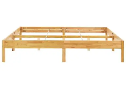 Cadru de pat, 180 x 200 cm, lemn masiv de stejar - 4/5