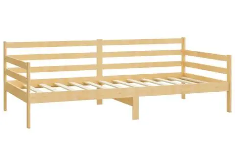 Pat de zi cu saltea, 90x200 cm, lemn masiv de pin - 5/5