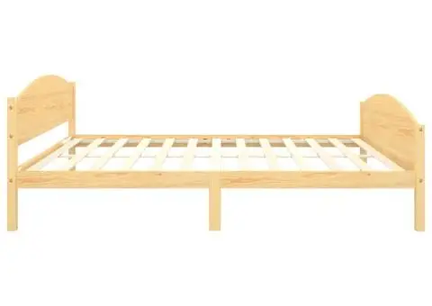 Cadru de pat, 140x200 cm, lemn masiv de pin - 5/5