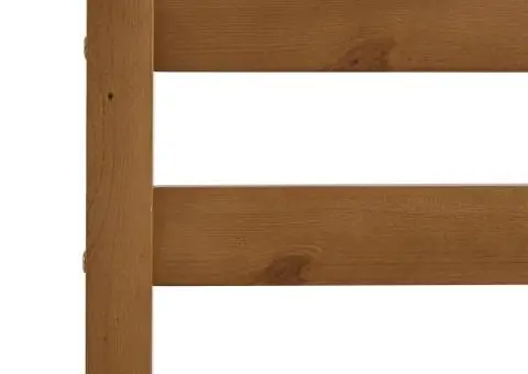Cadru de pat, maro miere, 160 x 200 cm, lemn masiv de pin - 5/5
