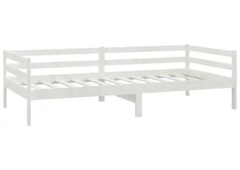 Pat de zi cu saltea, 90x200 cm, lemn masiv de pin - 5/5