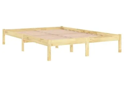 Cadru de pat King Size, 150x200 cm, lemn masiv - 3/5